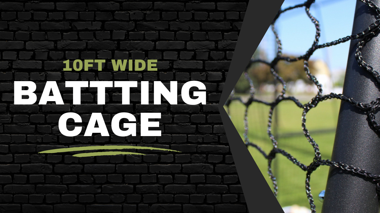 10ft wide batting cage net video