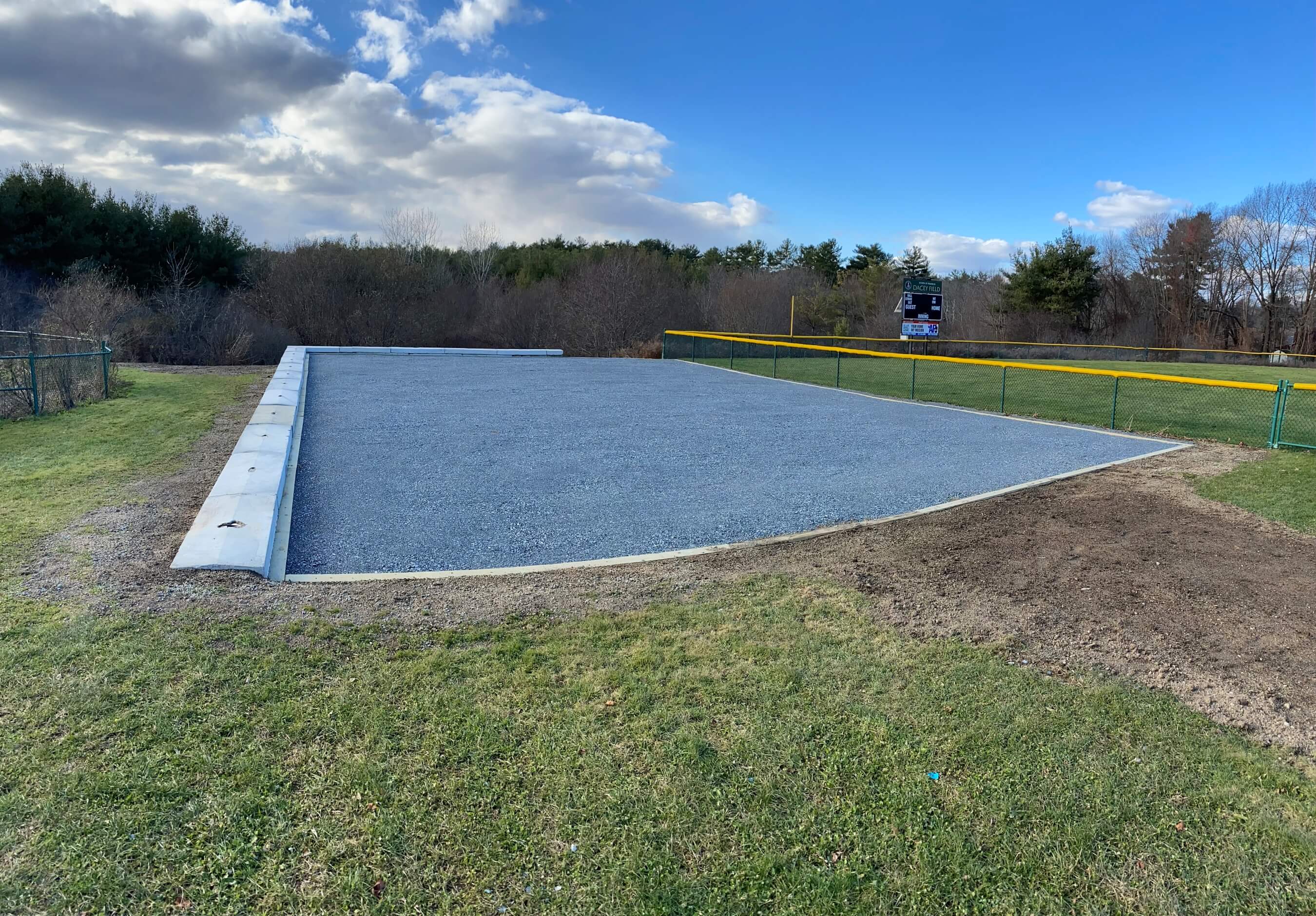 Mastodon Batting cage being installed