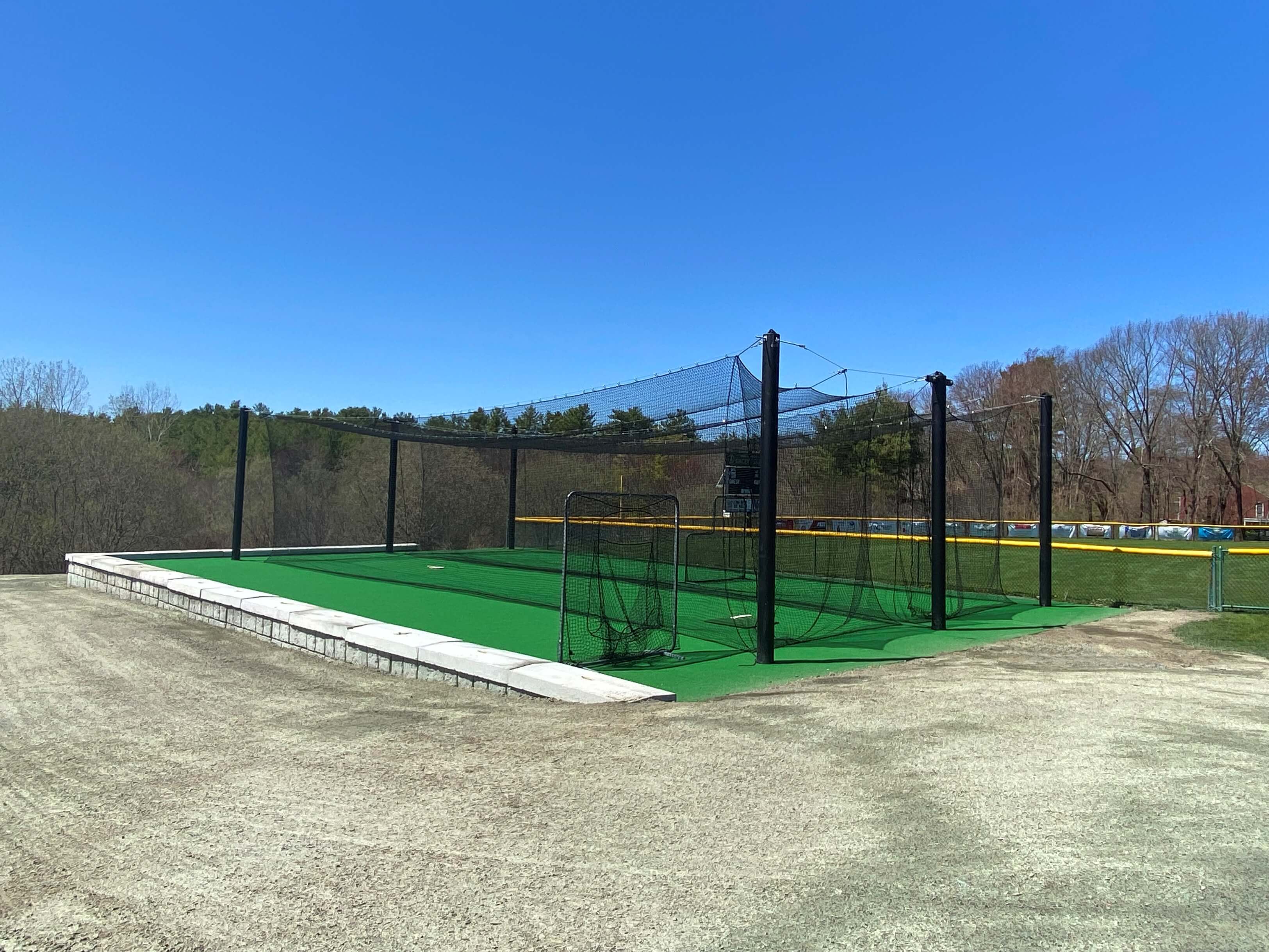 Finished Mastodon batting cage at park