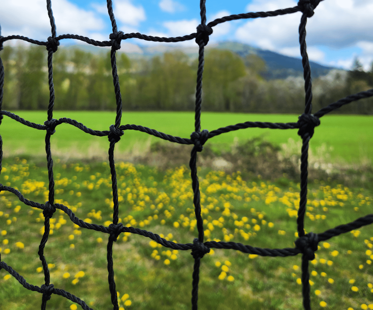 Batting Cage Netting Grass with Trees and grass