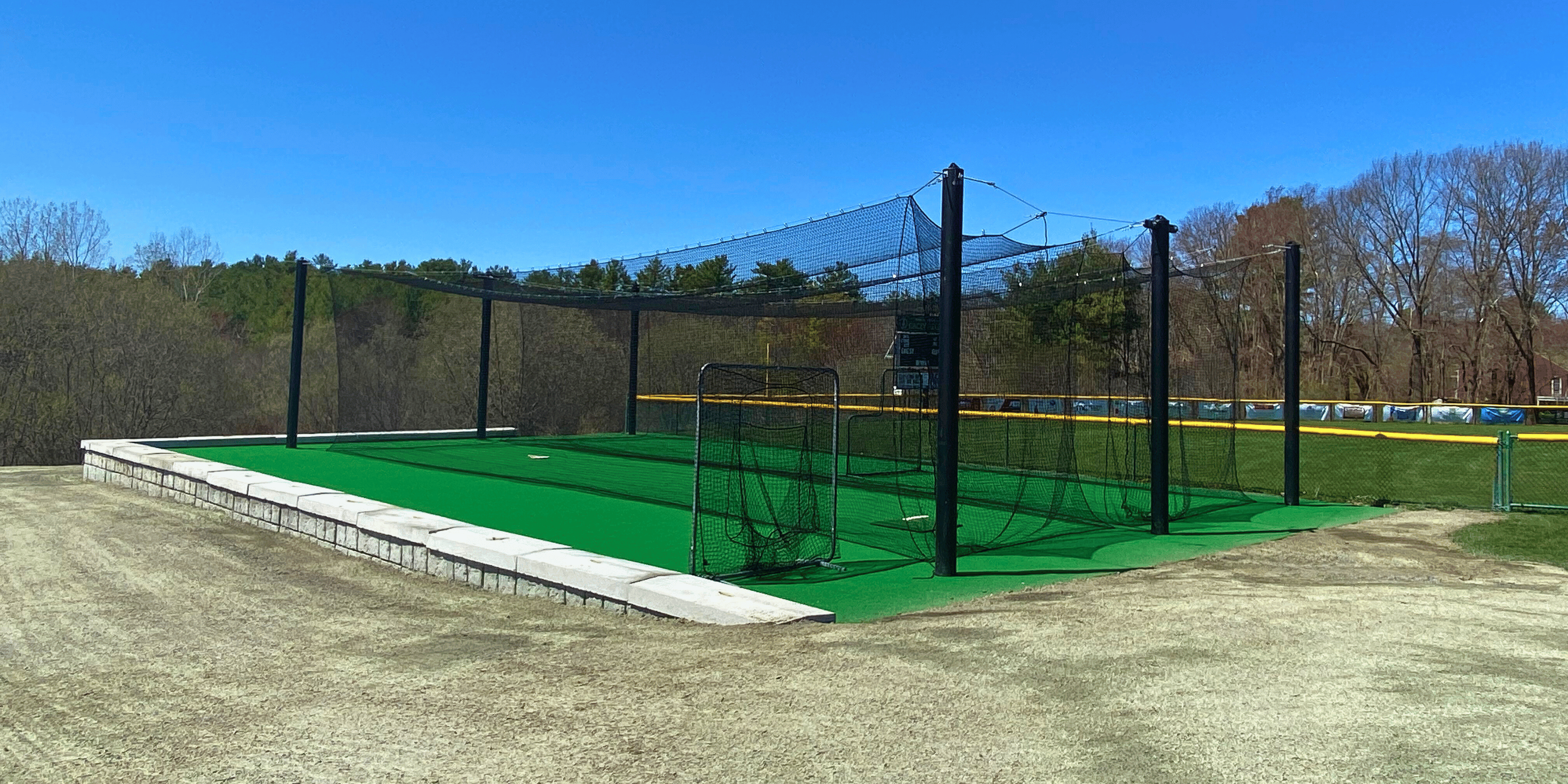 Double stall mastodon installed in a park