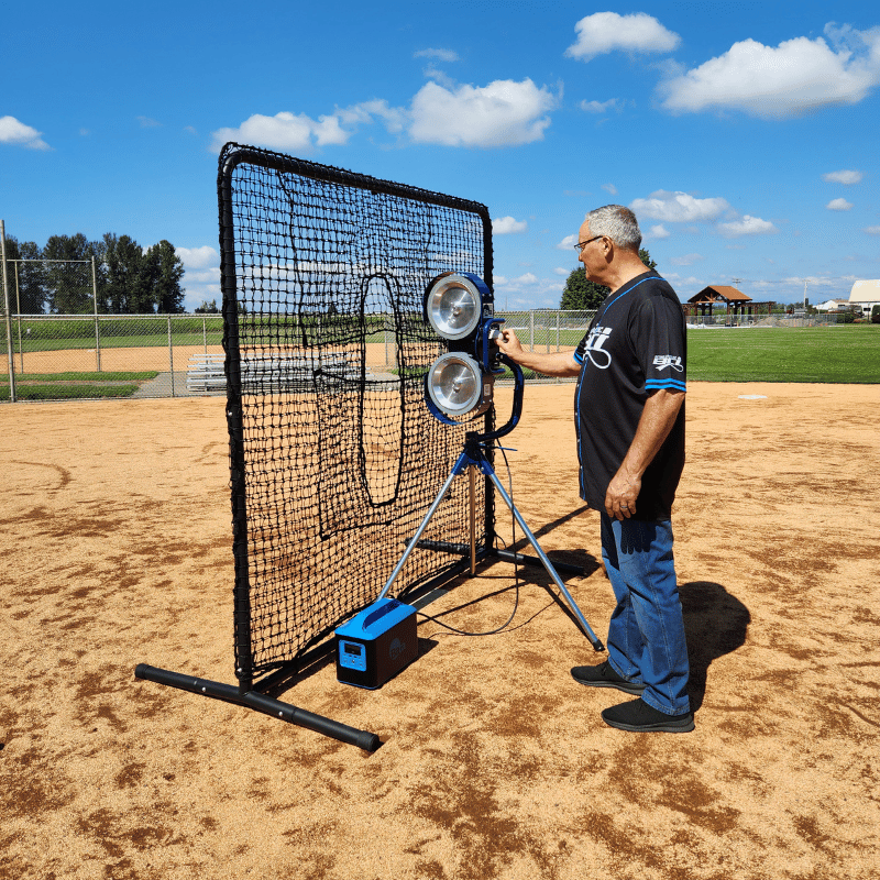 7ft x 7ft Universal Pitching Machine Protective Square Screen