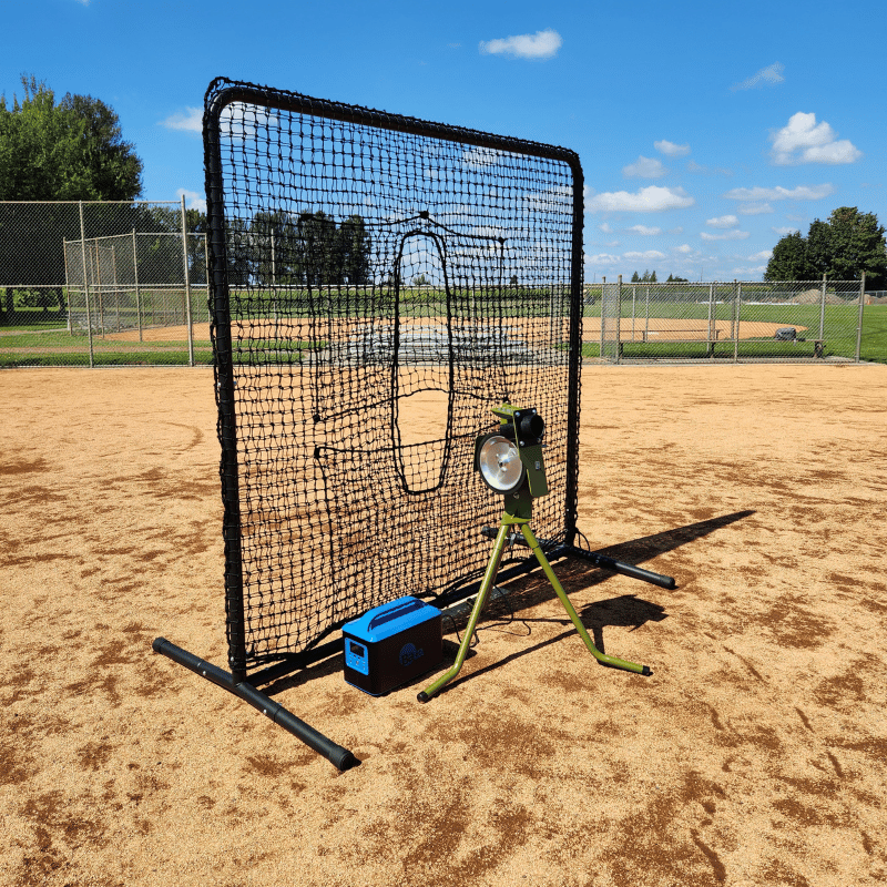 7ft x 7ft Universal Pitching Machine Protective Square Screen