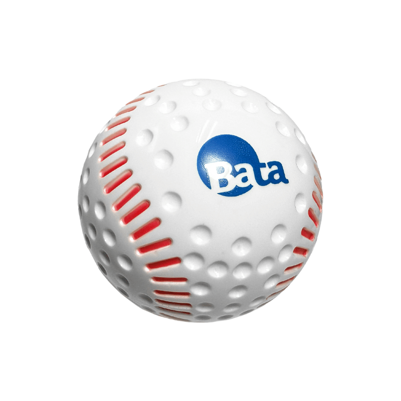 Bata 9in White Lightweight Dimpled Training Baseballs with Simulated Red Seams (12 Pack)