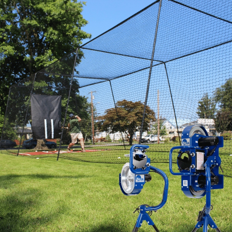 Freestanding Trapezoid Ultra Batting Cage Package