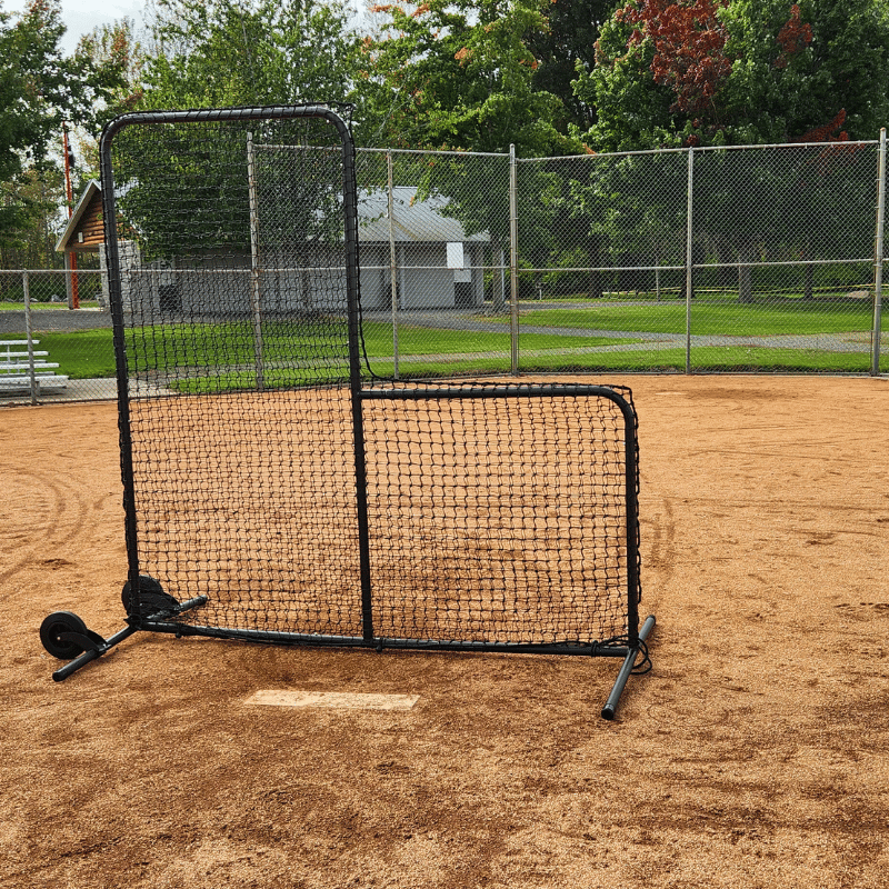 Standard Baseball Pitching L-Screen & Wheel Kit