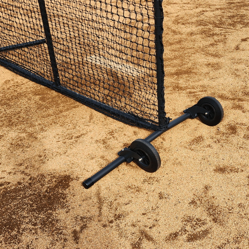 Standard Baseball Pitching L-Screen & Wheel Kit