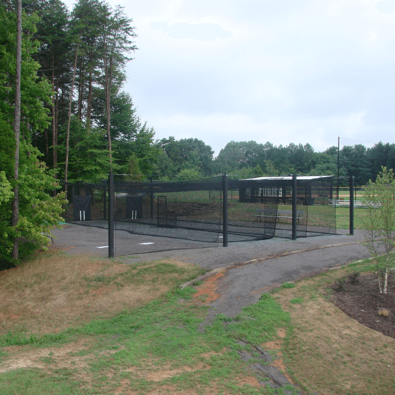 Double stall Mastodon™ Engineered Batting Cage System