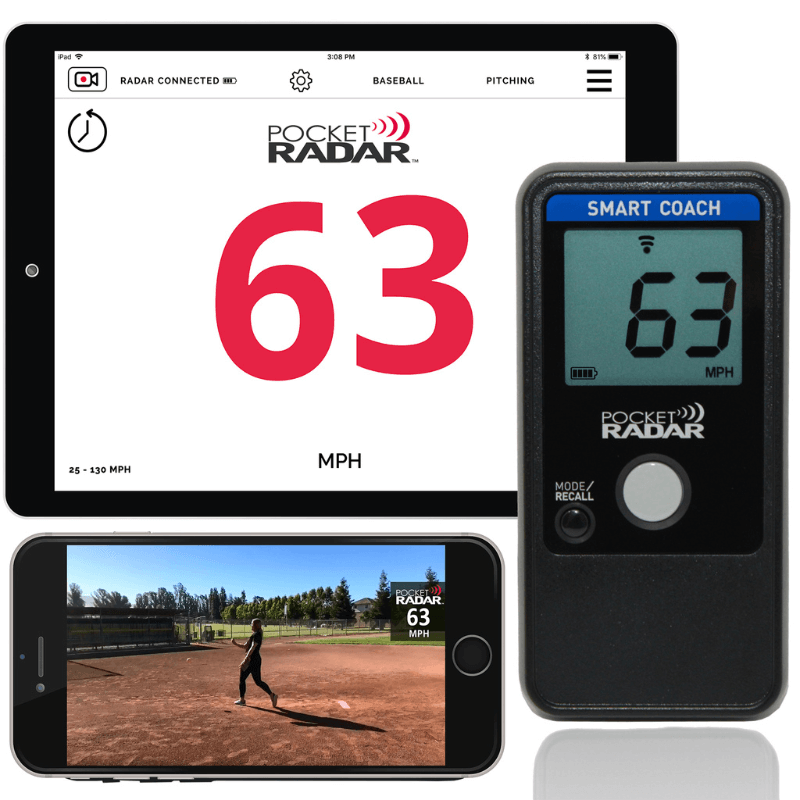 Pocket Radar Smart Coach app on different devices