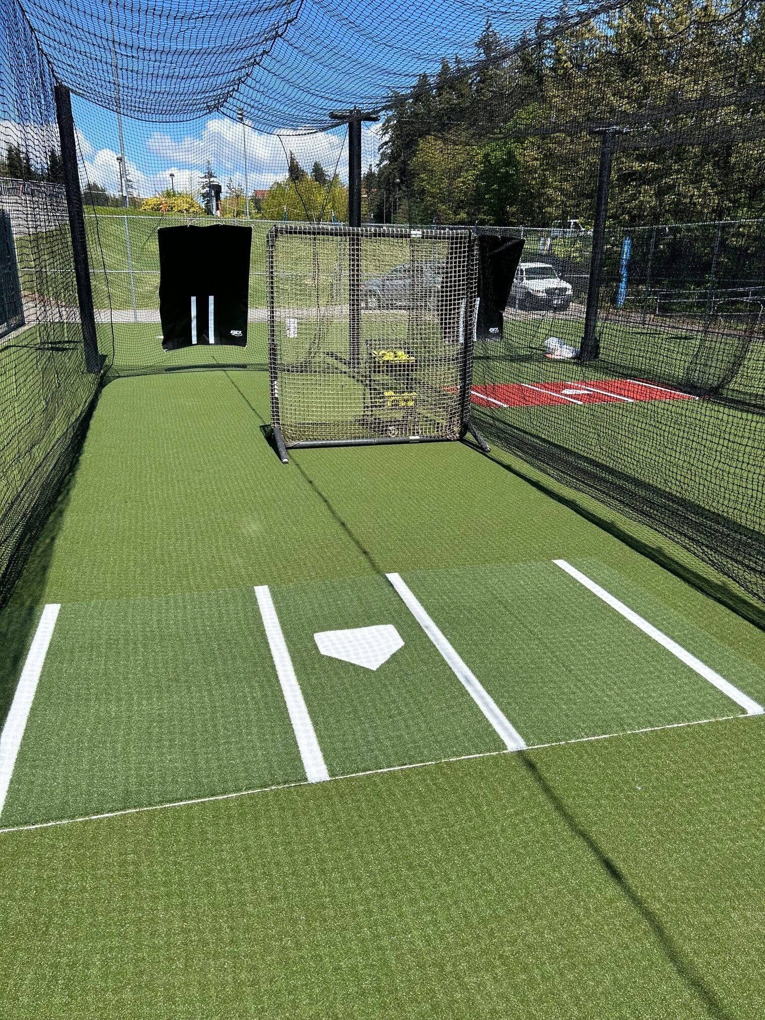 Inside Mastodon Batting Cage at Western Washington University