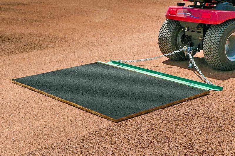 Mower dragging 6X4 Cocoa Mat W/Level Bar