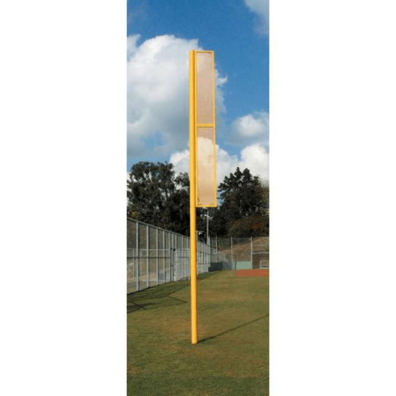 Heavy-Duty Foul Poles (Pair) on the baseball field